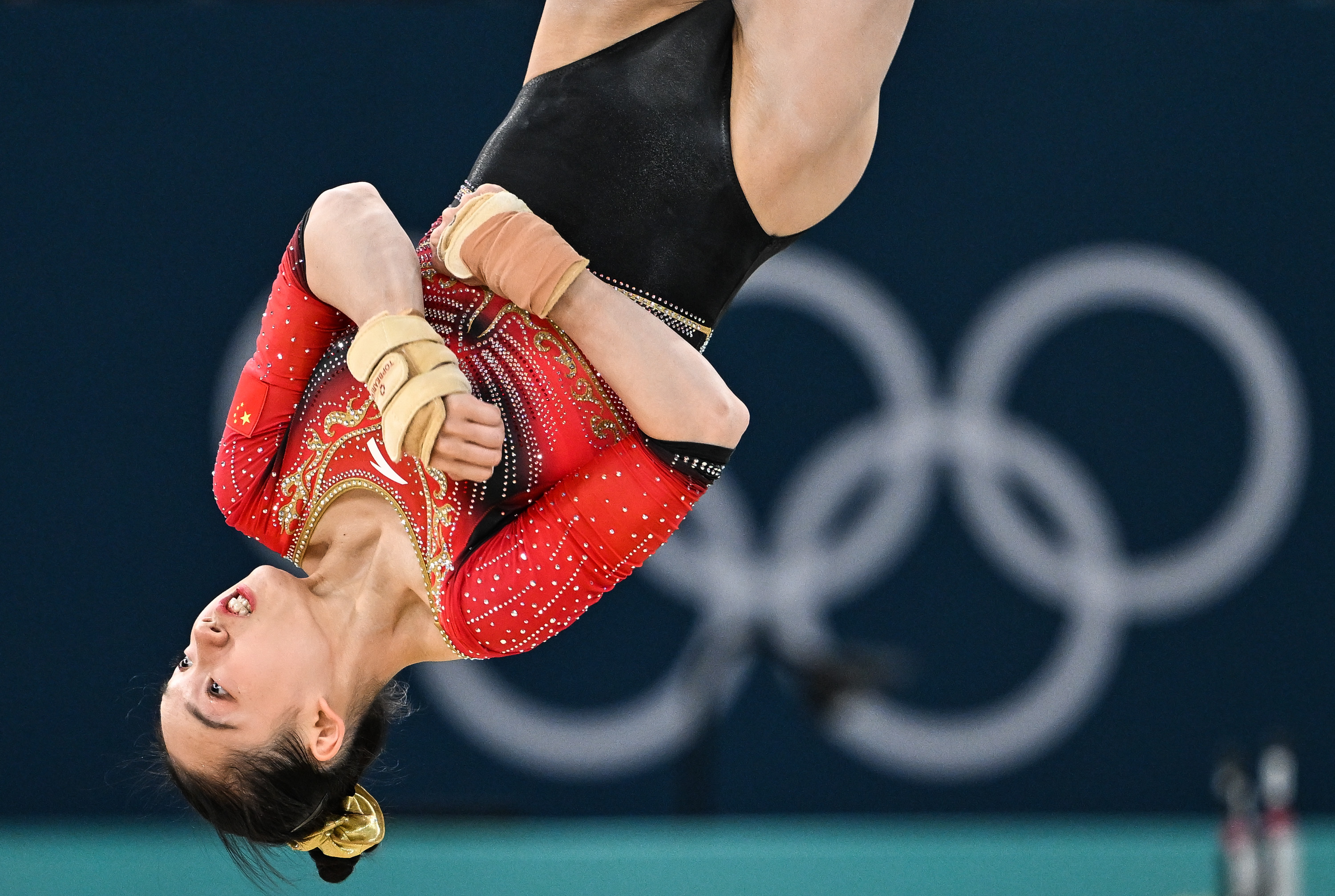 体操项目上法国选手表现出色 体操项目上法国选手表现出色